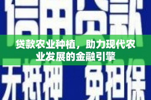 永和贷款农业种植，助力现代农业发展的金融引擎