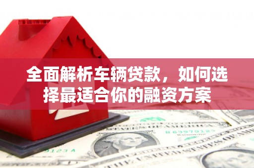 永和全面解析车辆贷款，如何选择最适合你的融资方案
